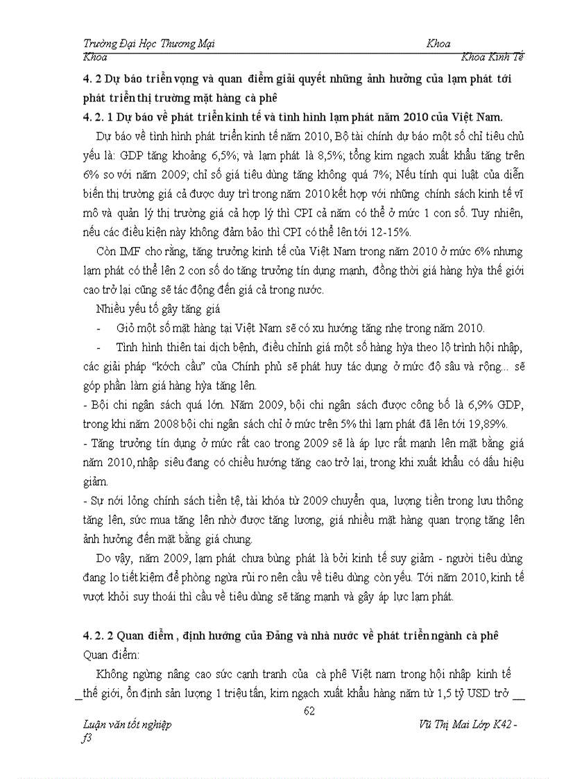 image for page Một số giải pháp nhằm hạn chế ảnh hưởng của lạm phát tới phát triển thị trường mặt hàng cà phê của công ty thực phẩm Miền Bắc