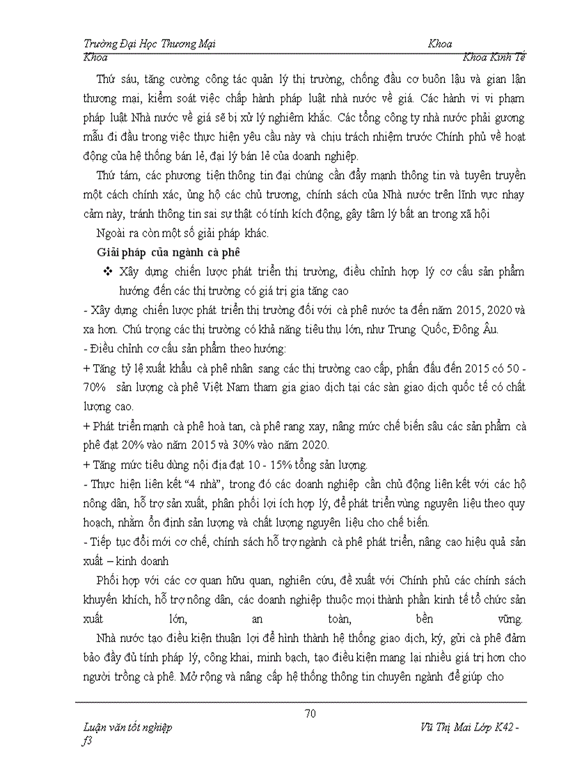 image for page Một số giải pháp nhằm hạn chế ảnh hưởng của lạm phát tới phát triển thị trường mặt hàng cà phê của công ty thực phẩm Miền Bắc