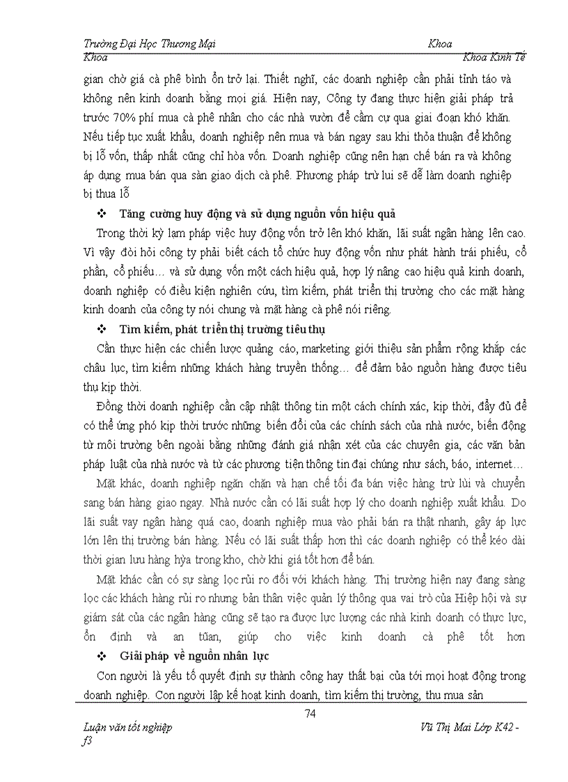 image for page Một số giải pháp nhằm hạn chế ảnh hưởng của lạm phát tới phát triển thị trường mặt hàng cà phê của công ty thực phẩm Miền Bắc