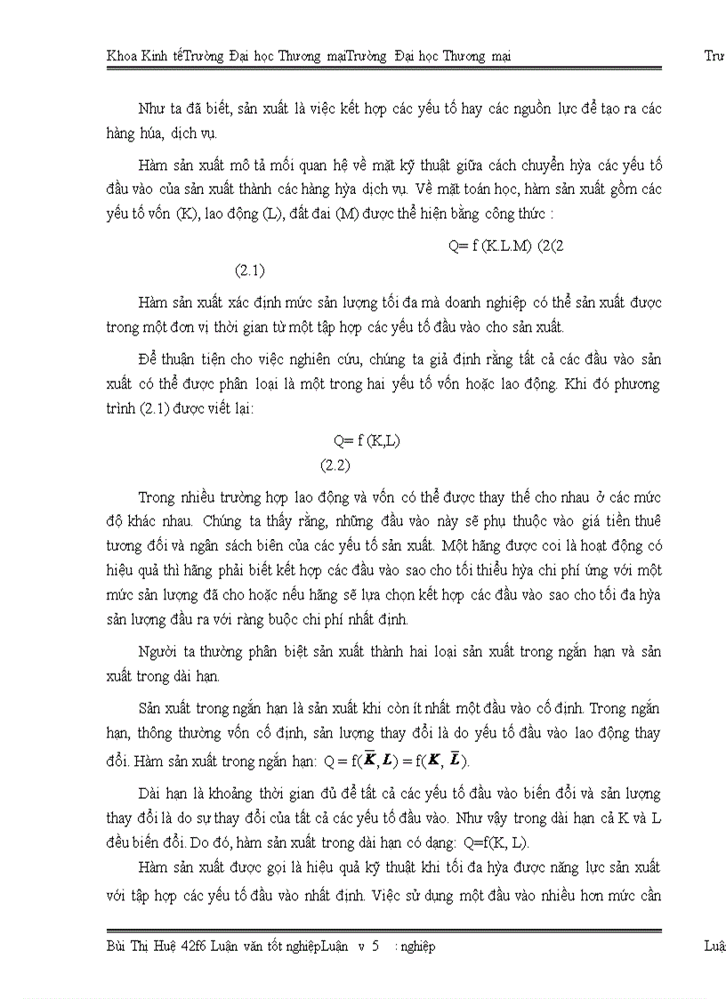 image for page Lựa chọn chi phí sản xuất và sản lượng đầu ra tối ưu để tối đa hóa lợi nhuận tại công ty TNHH ô tô Hoa Mai