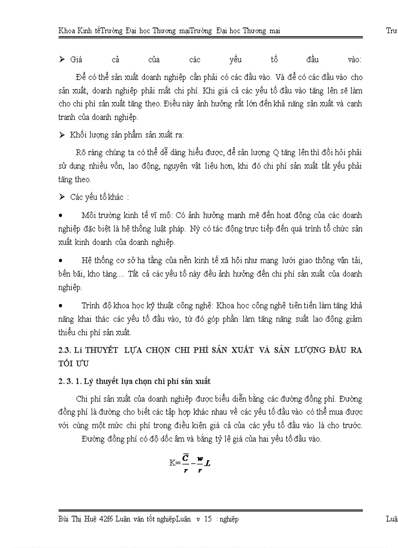 image for page Lựa chọn chi phí sản xuất và sản lượng đầu ra tối ưu để tối đa hóa lợi nhuận tại công ty TNHH ô tô Hoa Mai