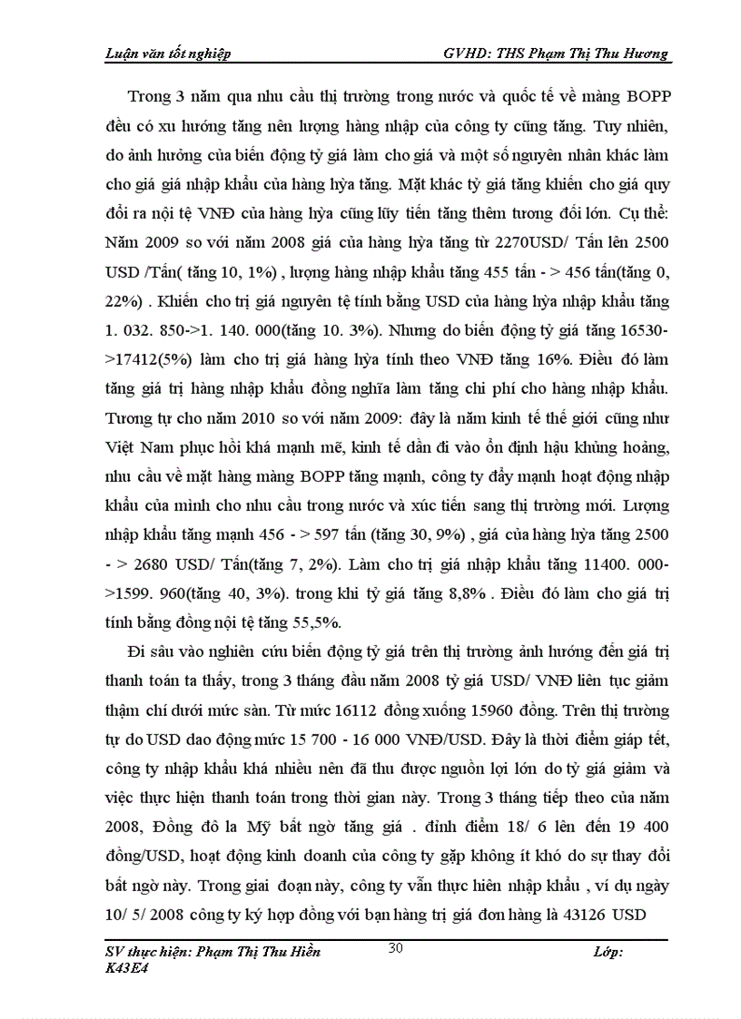 image for page Ảnh hưởng của biến động tỷ giá tới kinh doanh nhập khẩu mặt hàng màng BOPP từ thị trường Trung Quốc của công ty TNHH thương mại & XNK Thiên Bảo