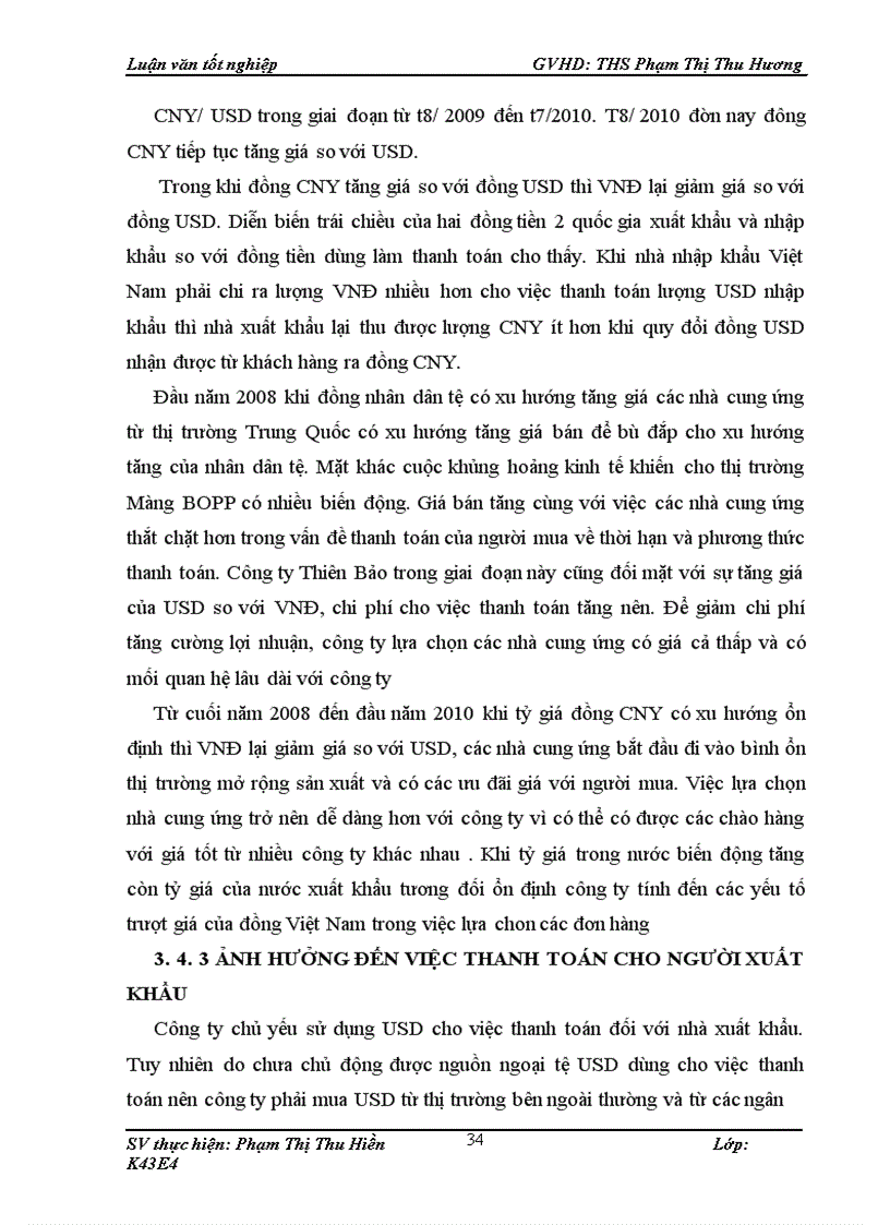 image for page Ảnh hưởng của biến động tỷ giá tới kinh doanh nhập khẩu mặt hàng màng BOPP từ thị trường Trung Quốc của công ty TNHH thương mại & XNK Thiên Bảo