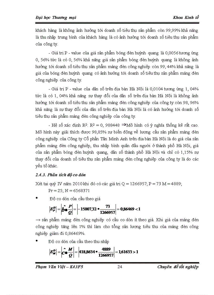 image for page Phân tích và dự báo cầu về sản phẩm máng đèn công nghiệp của Công ty Cổ phần Tân Minh Anh trên địa bàn Hà Nội đến năm 2015