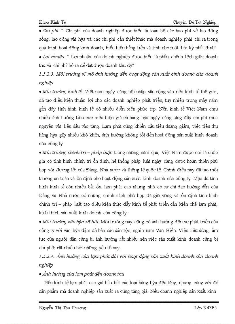 image for page Phân tích ảnh hưởng của lạm phát tới hoạt động sản xuất kinh doanh thực phẩm của Công ty CP thực phẩm Ngôi Sao Xanh