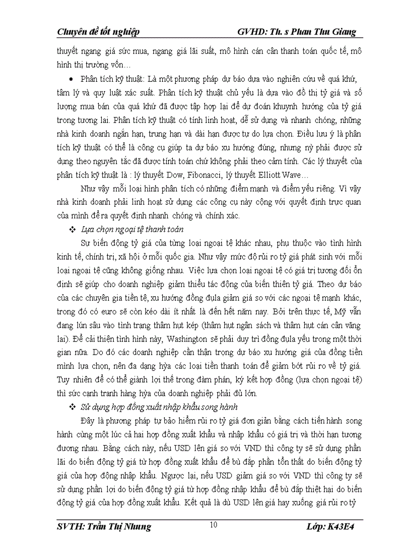 image for page Giải pháp nhằm hạn chế ảnh hưởng của biến động tỷ giá tới hoạt động nhập khẩu của công ty Cổ phần thực phẩm Thiên Vương