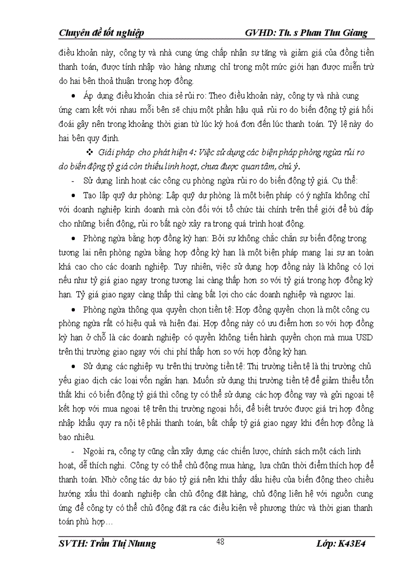 image for page Giải pháp nhằm hạn chế ảnh hưởng của biến động tỷ giá tới hoạt động nhập khẩu của công ty Cổ phần thực phẩm Thiên Vương