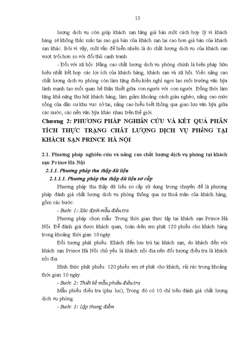 image for page Giải pháp nâng cao chất lượng dịch vụ phòng tại khách sạn prince hà nội