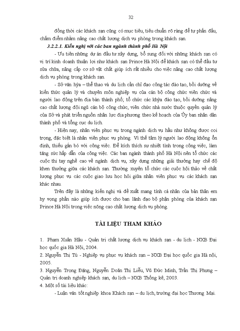 image for page Giải pháp nâng cao chất lượng dịch vụ phòng tại khách sạn prince hà nội
