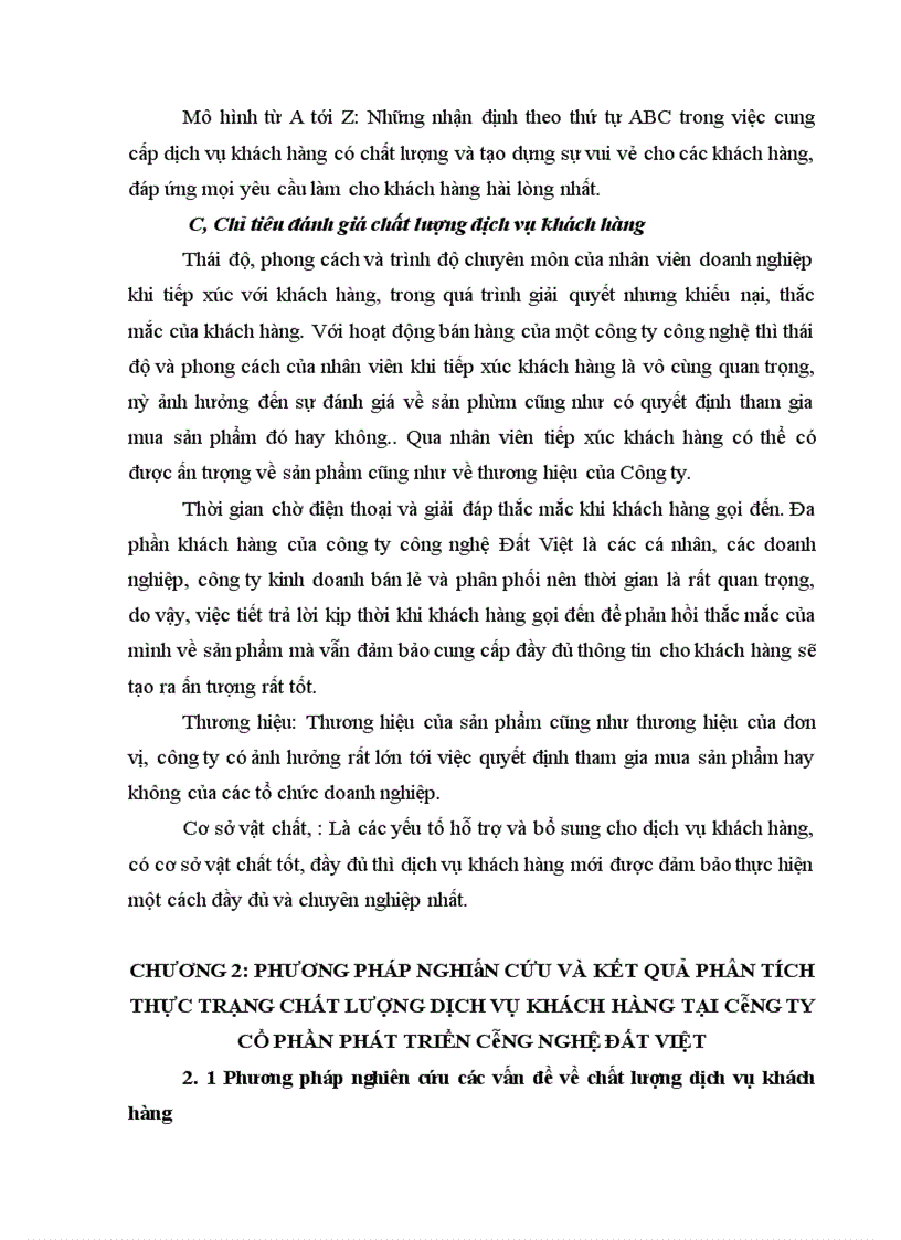 image for page Giải pháp nâng cao chất lượng dịch vụ khách hàng của công ty cổ phần phát triển công nghệ Đất Việt