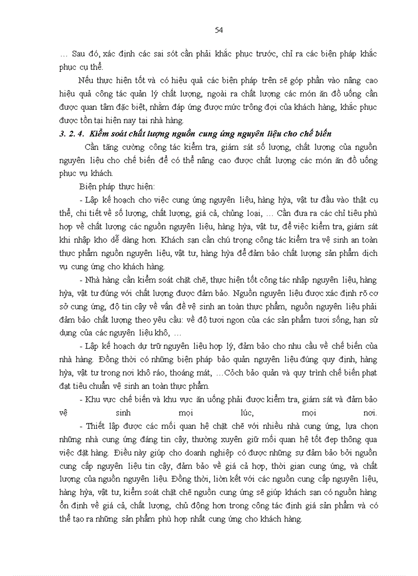 image for page Giải pháp nâng cao chất lượng dịch vụ ăn uống tại nhà hàng May Mắn - Khách sạn Fortuna Hà Nội