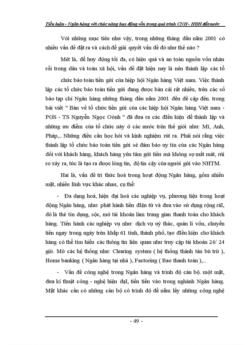 image for page Ngân hàng với chức năng huy động vốn trong quá trình CNH-HĐH đất nước