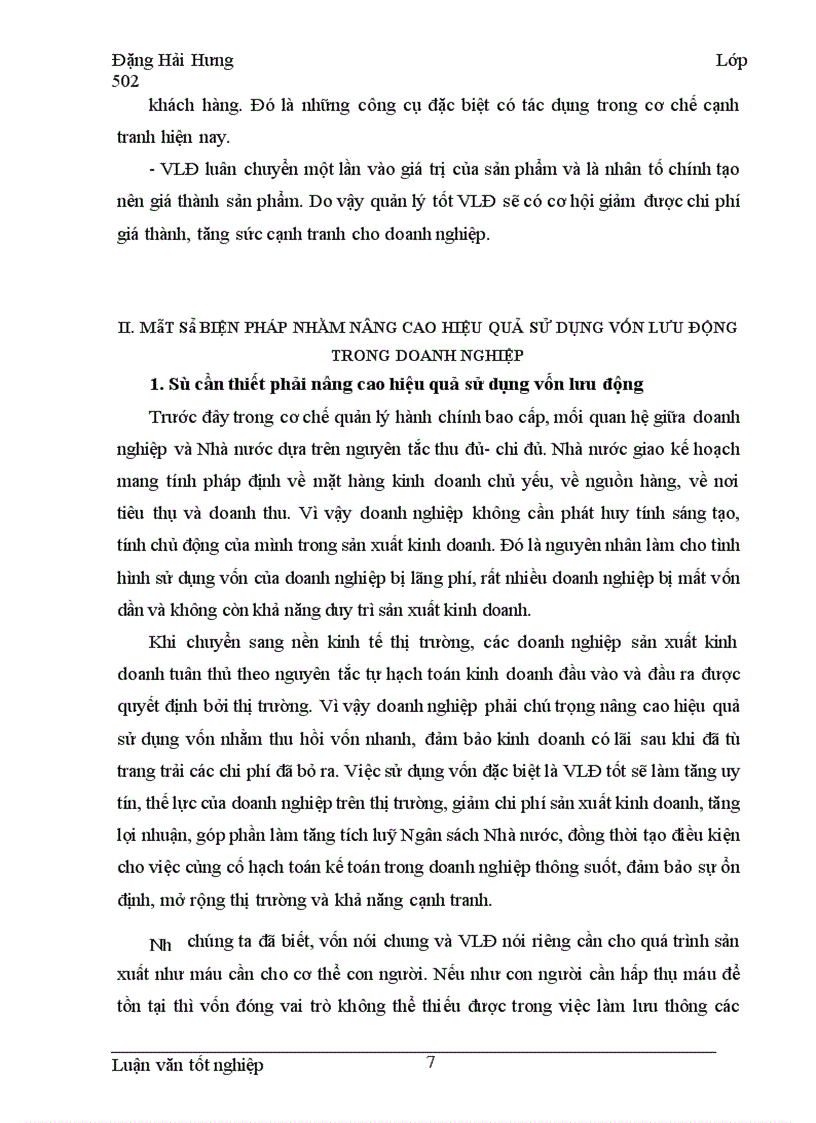 image for page Một số giải pháp nhằm nâng cao hiệu quả vốn lưu động (VLĐ) tại Công ty Chế tạo Điện cơ Hà nội