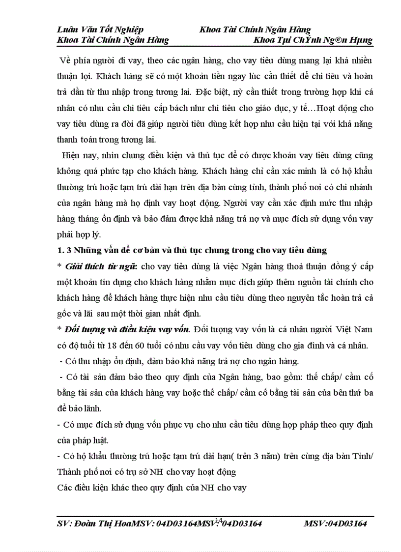 image for page Một số giải pháp nhằm mở rộng hoạt động cho vay tiêu dùng tại PGD Đồng Tâm- NHTMCP Nam Á