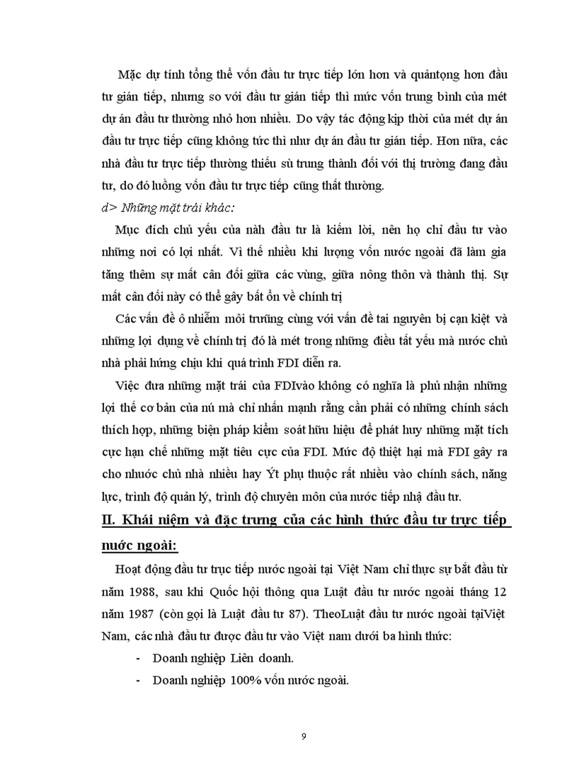 image for page Thực trạng các hình thức đầu tư trực tiếp nước ngoài tại Việt Nam