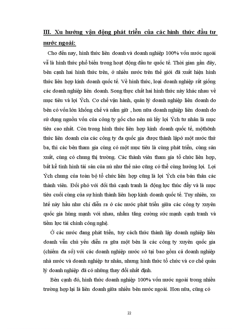 image for page Thực trạng các hình thức đầu tư trực tiếp nước ngoài tại Việt Nam