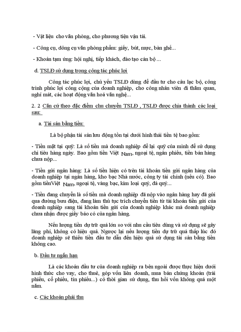 image for page Phân tích tình hình quản lý và hiệu quả sử dụng TSLĐ tại Công ty Công trình Hàng không