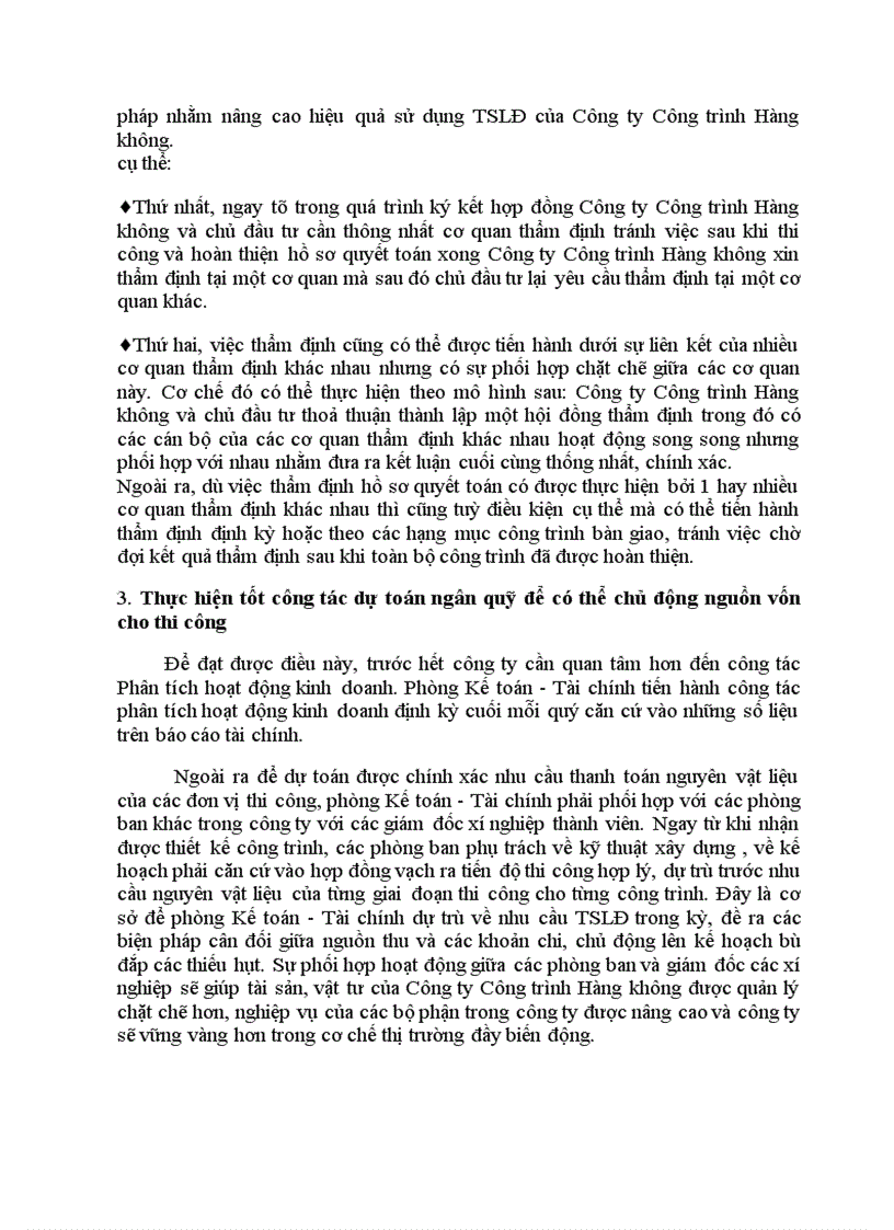 image for page Phân tích tình hình quản lý và hiệu quả sử dụng TSLĐ tại Công ty Công trình Hàng không