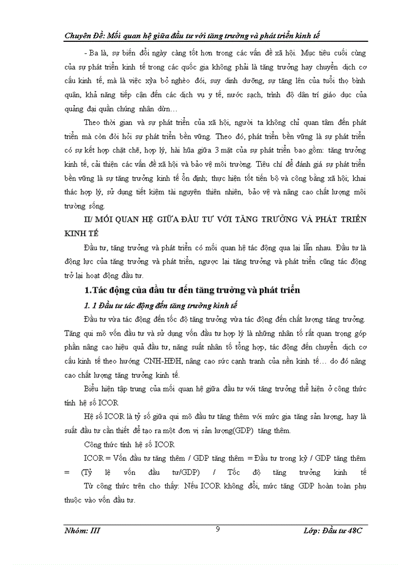 image for page Mối quan hệ giữa đầu tư với tăng trưởng và phát triển kinh tế