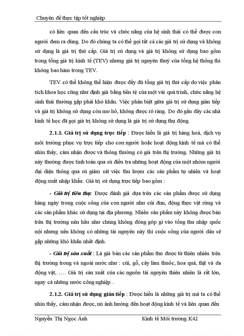 image for page Bước đầu đánh giá tổng giá trị kinh tế của rừng Dẻ xã Hoàng Hoa Thám - Chí Linh - Hải Dương cho việc hoạch định chính sách duy trì rừng Dẻ này