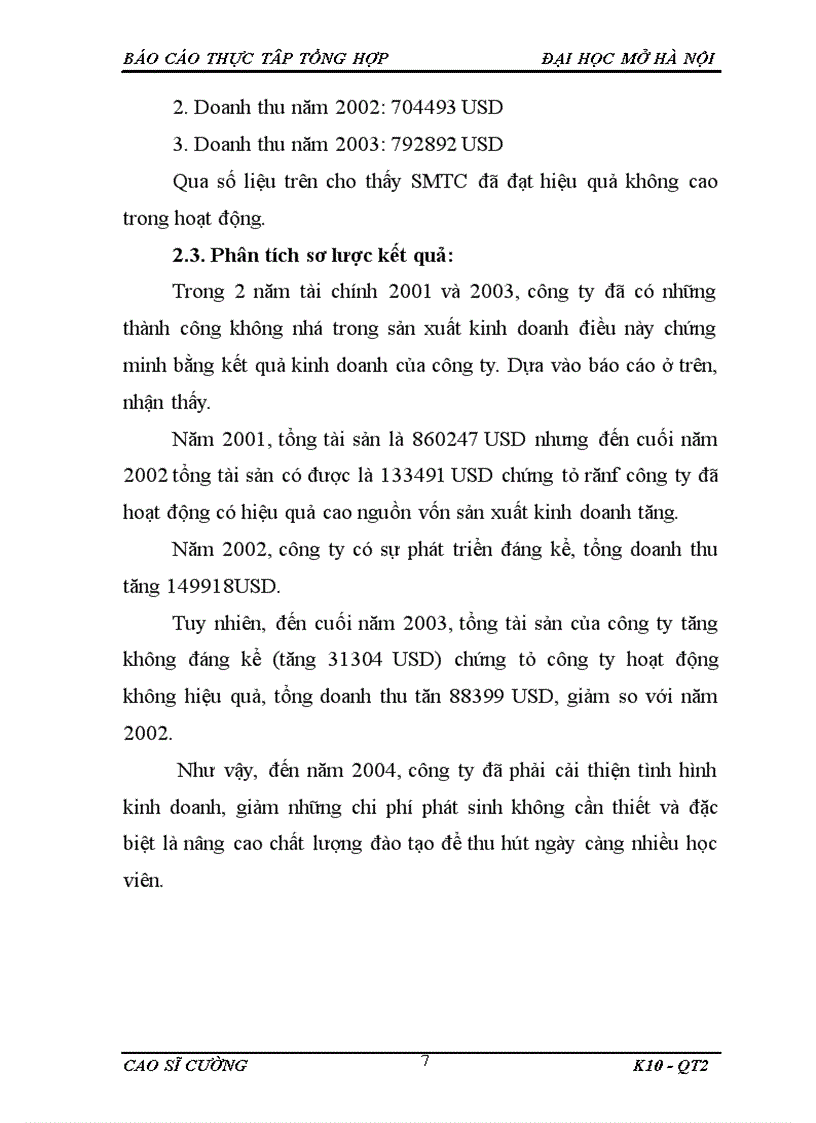 image for page Báo cáo thực tập tại Trung tâm SMTC