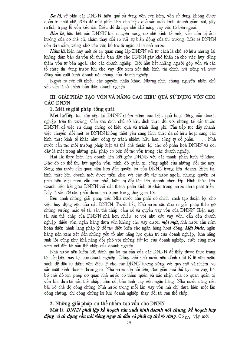 image for page Một số giải pháp tạo vốn và nâng cao hiệu quả sử dụng vốn cho các DNNN ở Việt Nam hiện nay