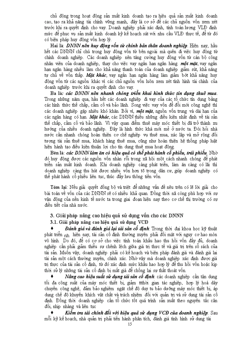 image for page Một số giải pháp tạo vốn và nâng cao hiệu quả sử dụng vốn cho các DNNN ở Việt Nam hiện nay
