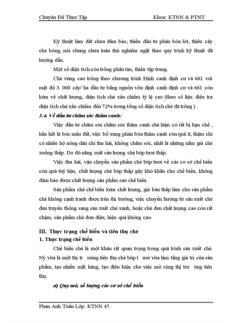 image for page Thực trạng và giải pháp phát triển ngành chè ở Yên Bái từ nay đến năm 2010