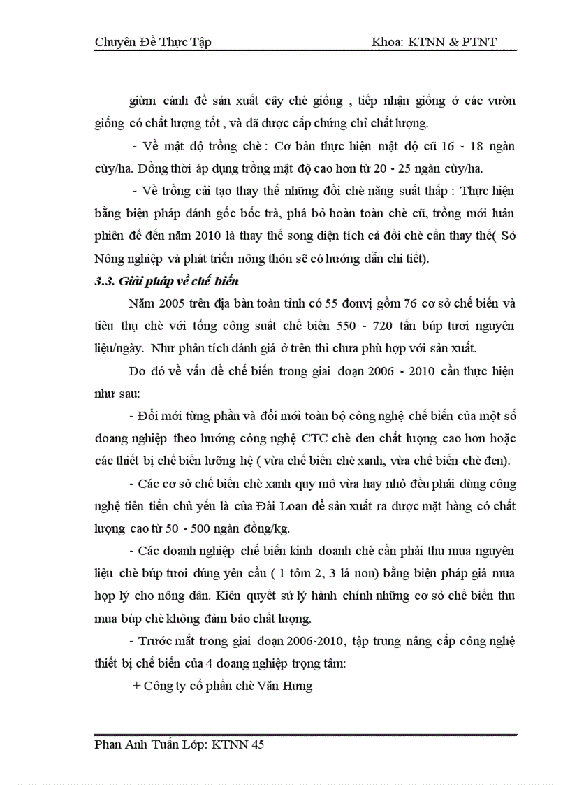 image for page Thực trạng và giải pháp phát triển ngành chè ở Yên Bái từ nay đến năm 2010