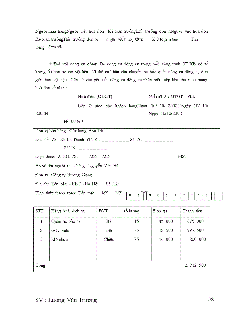 image for page Kế toán nguyên vật liệu, công cụ dụng cụ ở công ty xây dựng Hương Giang-Bộ quốc phòng