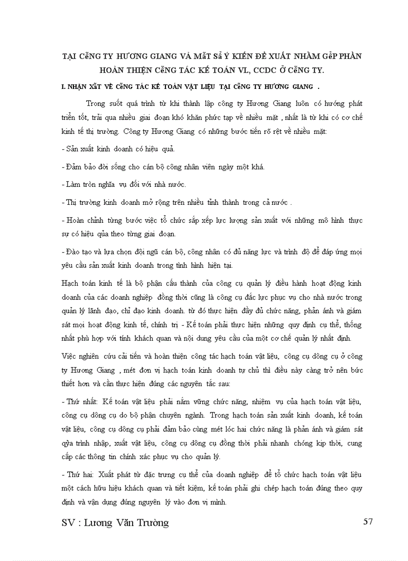 image for page Kế toán nguyên vật liệu, công cụ dụng cụ ở công ty xây dựng Hương Giang-Bộ quốc phòng