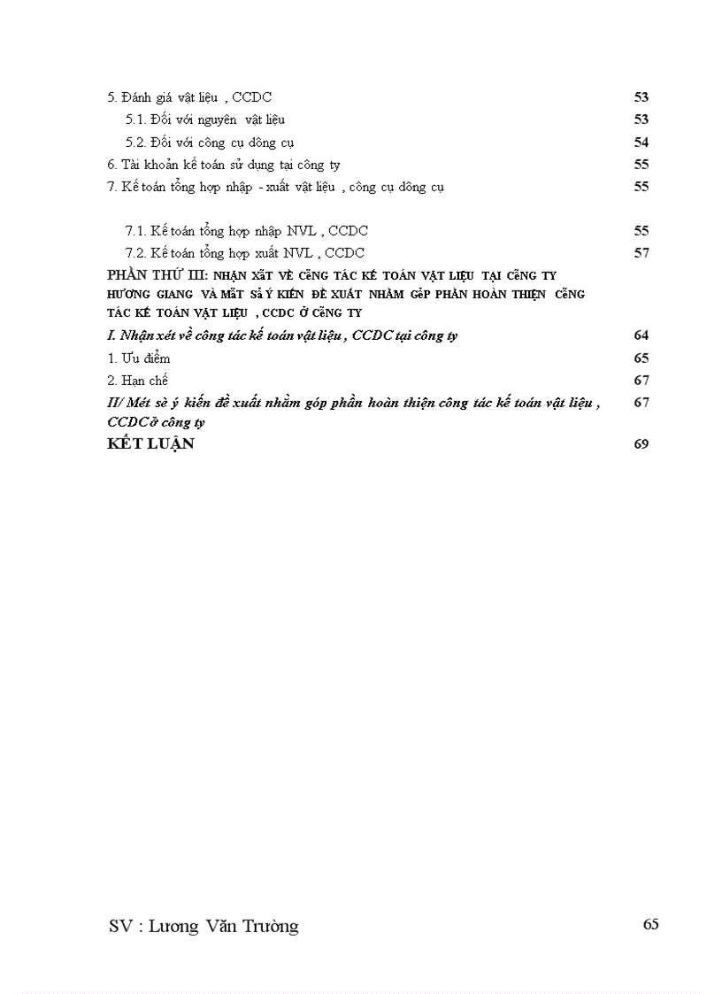 image for page Kế toán nguyên vật liệu, công cụ dụng cụ ở công ty xây dựng Hương Giang-Bộ quốc phòng