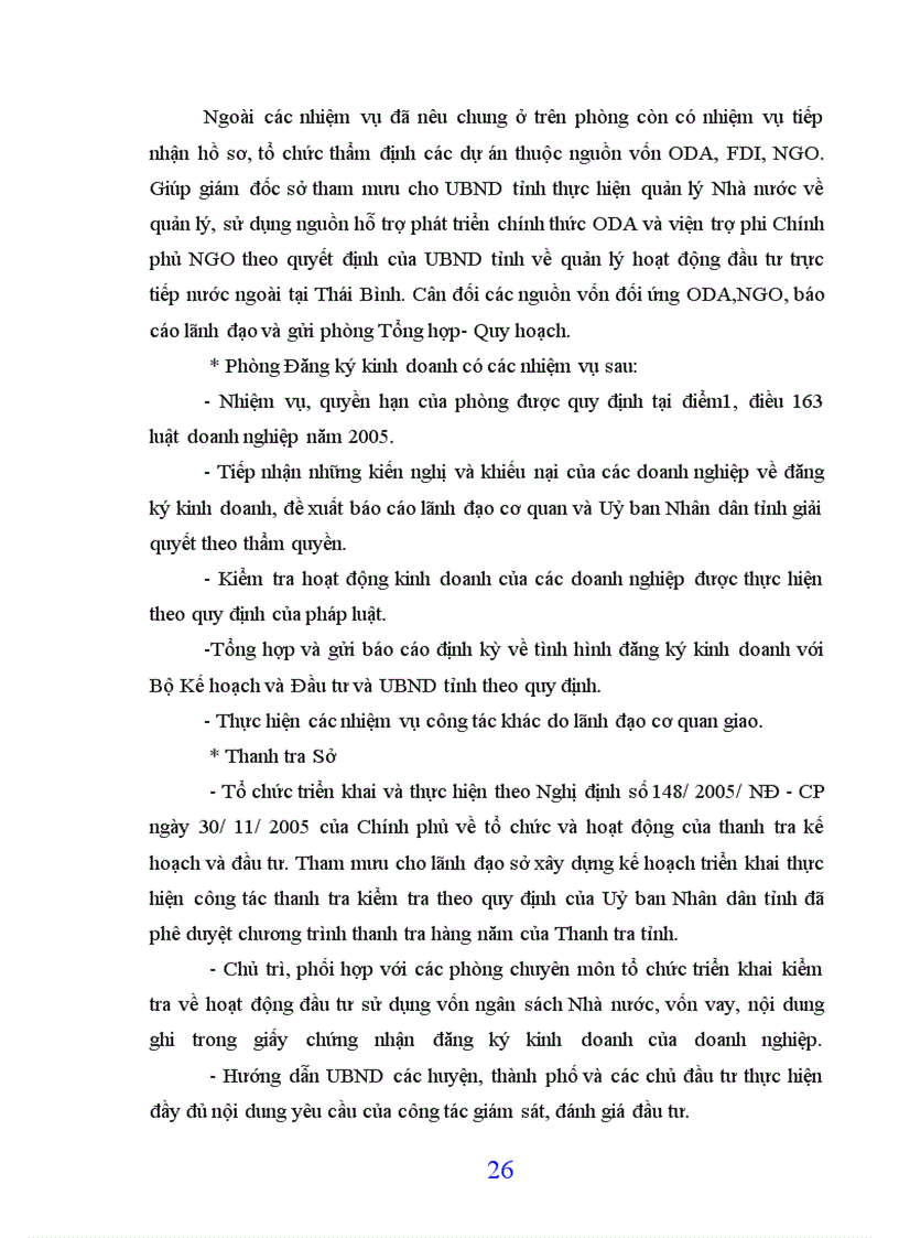image for page Kết quả hoạt động và những vấn đề đặt ra của Sở Kế hoạch và Đầu tư tỉnh Thái Bình.