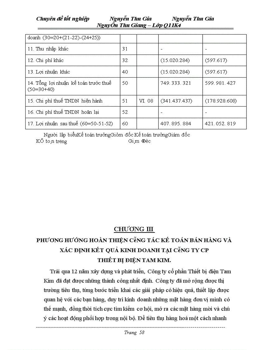 image for page Hoàn thiện công tác kế toán bán hàng và xác định kết quả kinh doanh tại Công ty Cổ phần Thiết bị điện Tam Kim