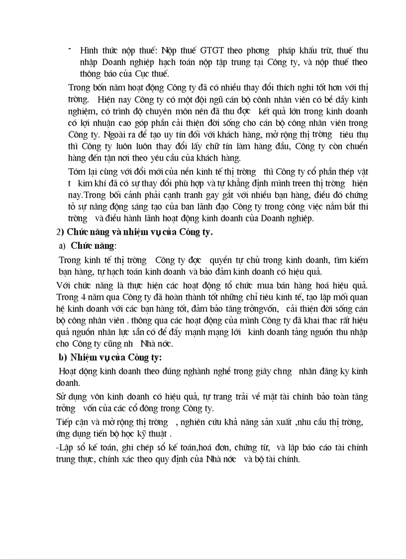 image for page Công tác kế toán tổng hợp và chi tiết tại Công ty Cổ Phần thép vật tư kim khí