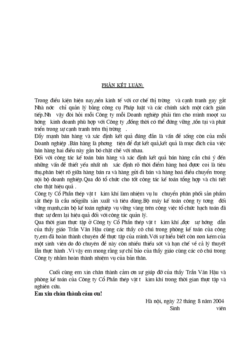 image for page Công tác kế toán tổng hợp và chi tiết tại Công ty Cổ Phần thép vật tư kim khí