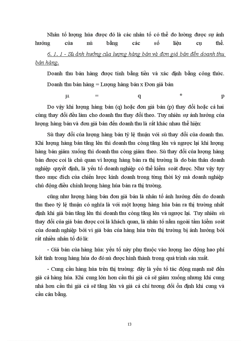 image for page Phân tích tình hình doanh thu bán hàng ở Công ty TNHH Bông Mai