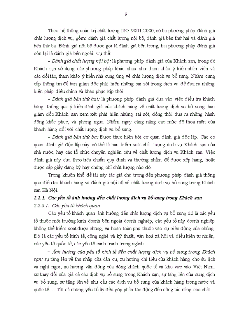 image for page Giải pháp nâng cao chất lượng dịch vụ bổ sung tại Khách sạn Hà Nội