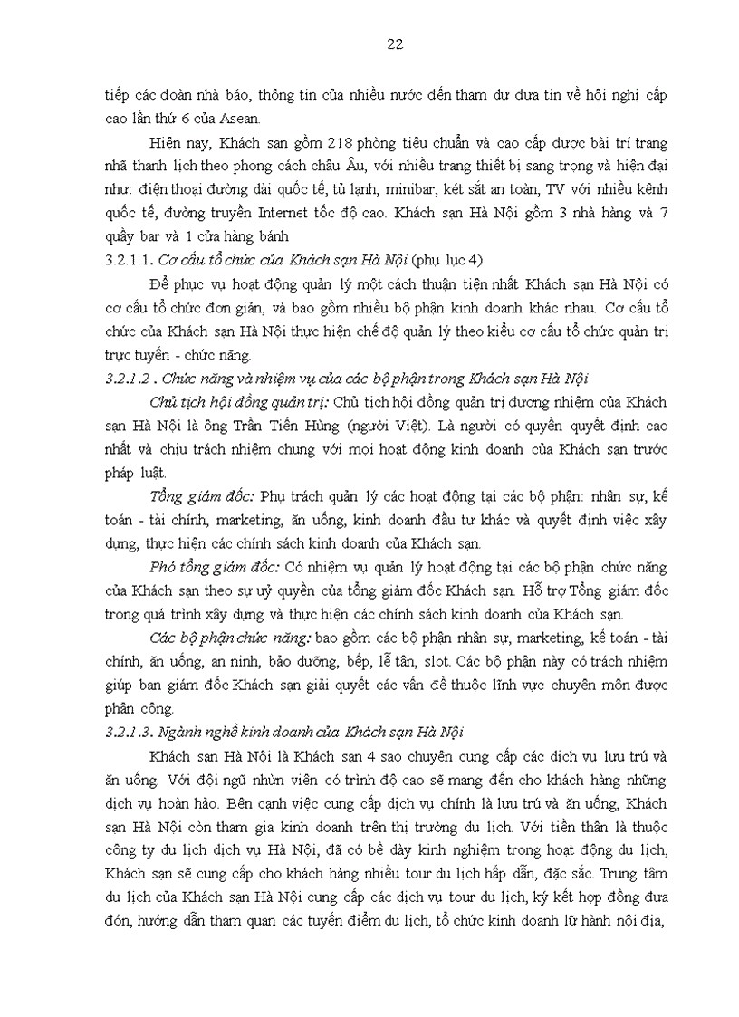 image for page Giải pháp nâng cao chất lượng dịch vụ bổ sung tại Khách sạn Hà Nội