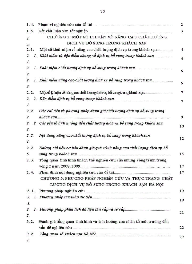 image for page Giải pháp nâng cao chất lượng dịch vụ bổ sung tại Khách sạn Hà Nội