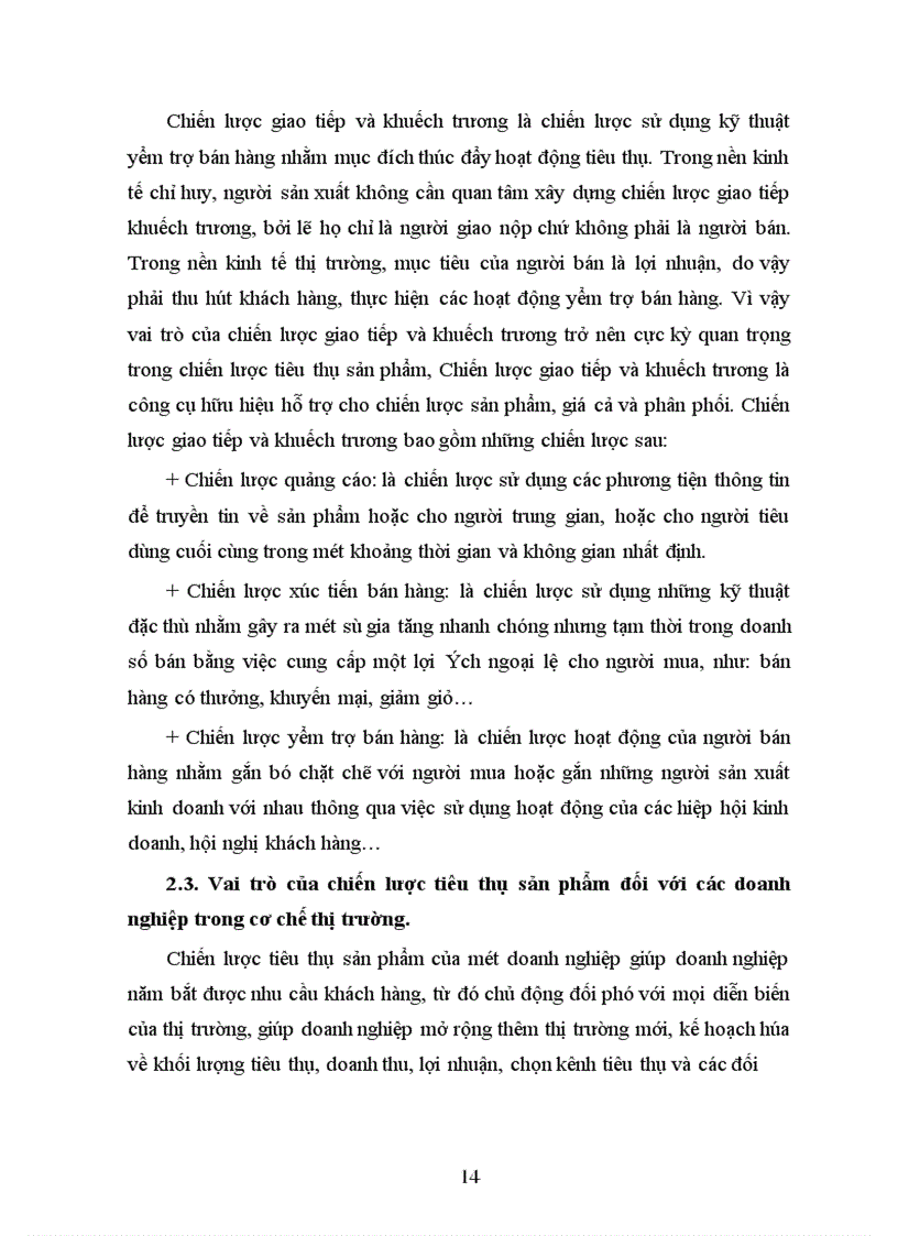 image for page Chiến lược tiêu thụ sản phẩm của Công ty Da giầy Hà Nội và một số giải pháp cơ bản để thực hiện