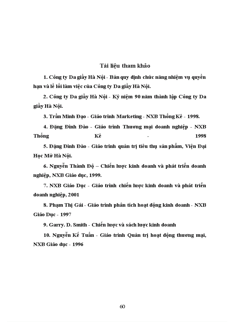 image for page Chiến lược tiêu thụ sản phẩm của Công ty Da giầy Hà Nội và một số giải pháp cơ bản để thực hiện