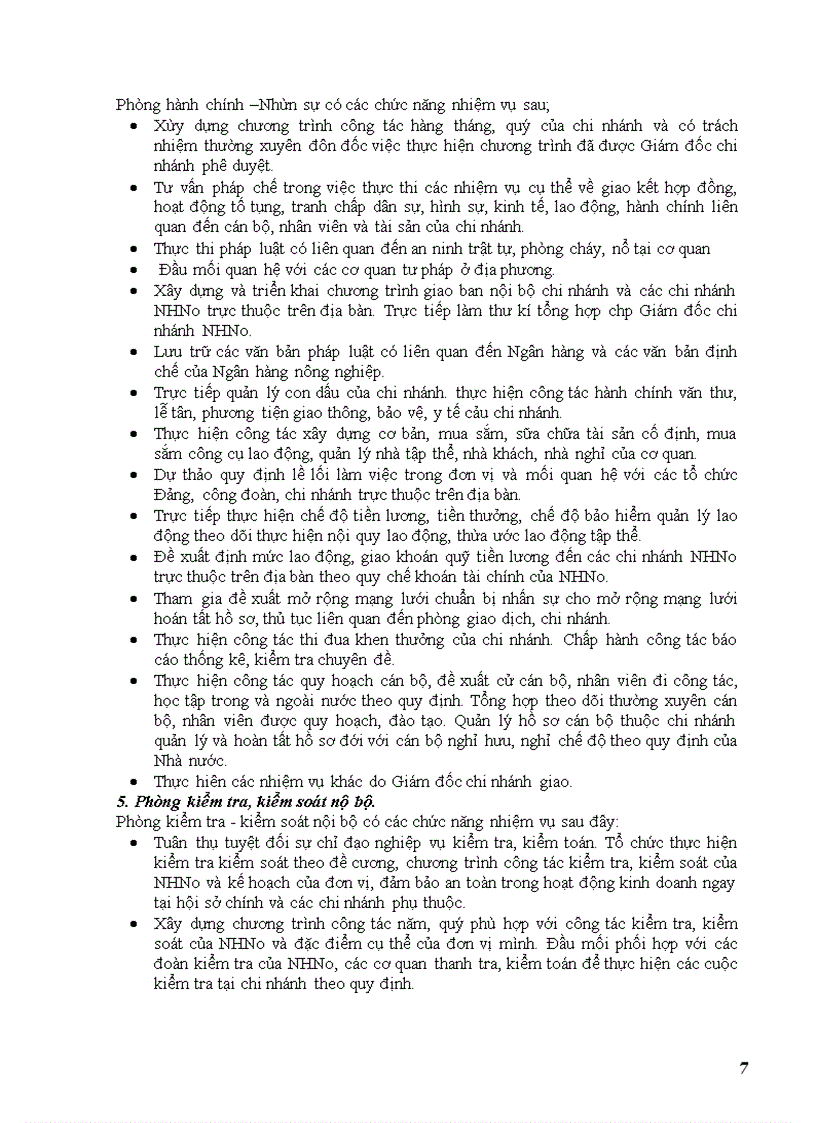 image for page Các hoạt động kinh doanh chủ yếu của NHNo&PTNT chi nhánh Nam Hà Nội