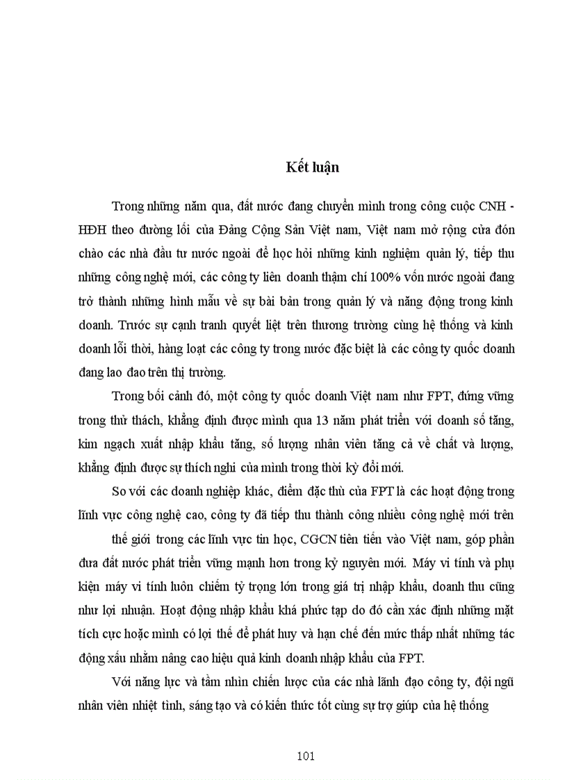 image for page Hoạt động nhập khẩu máy vi tính và phụ kiện máy vi tính của công ty FPT: Thực trạng và giải pháp