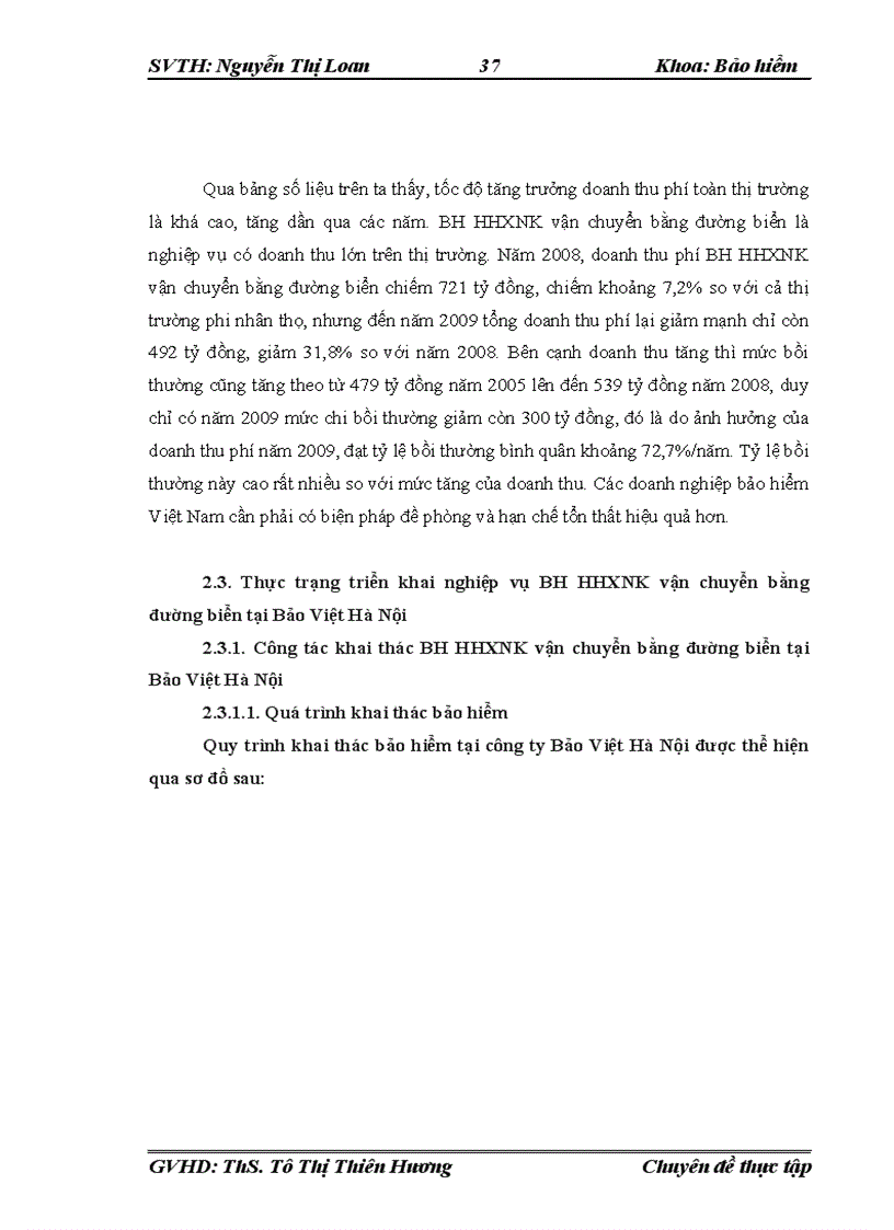 image for page Nâng cao hiệu quả kinh doanh nghiệp vụ bảo hiểm hàng hoá xuất nhập khẩu vận chuyển bằng đường biển tại Bảo Việt Hà Nội