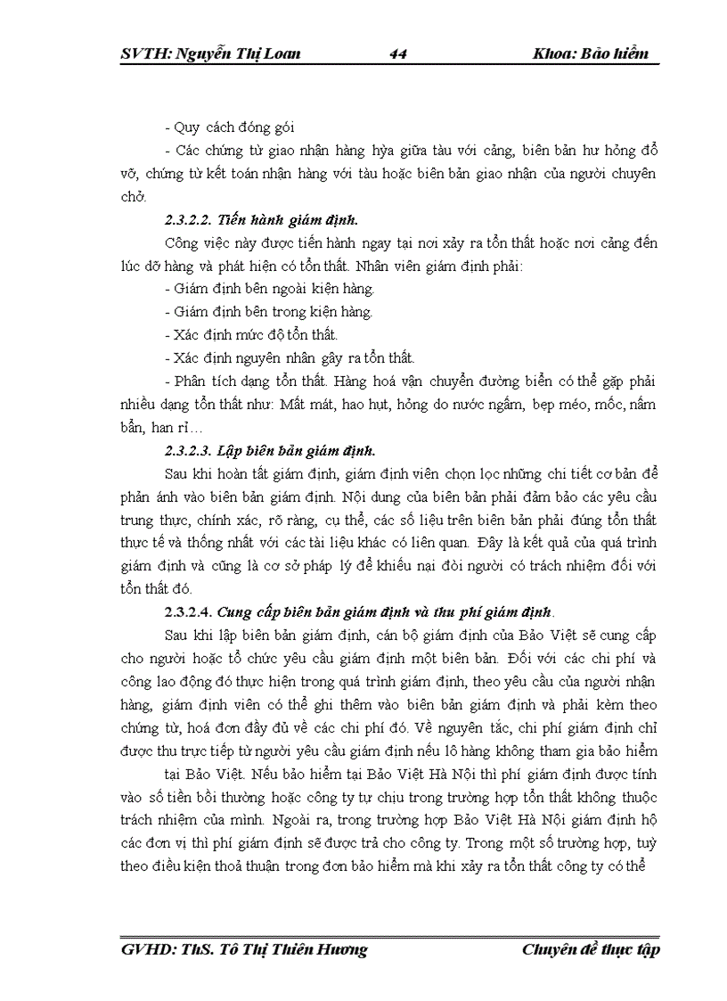 image for page Nâng cao hiệu quả kinh doanh nghiệp vụ bảo hiểm hàng hoá xuất nhập khẩu vận chuyển bằng đường biển tại Bảo Việt Hà Nội