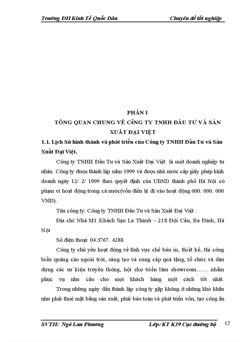 image for page Hoàn thiện công tác kế toán tiền lương và các khoản trích theo lương tại Công ty TNHH đầu tư và sản xuất Đại Việt