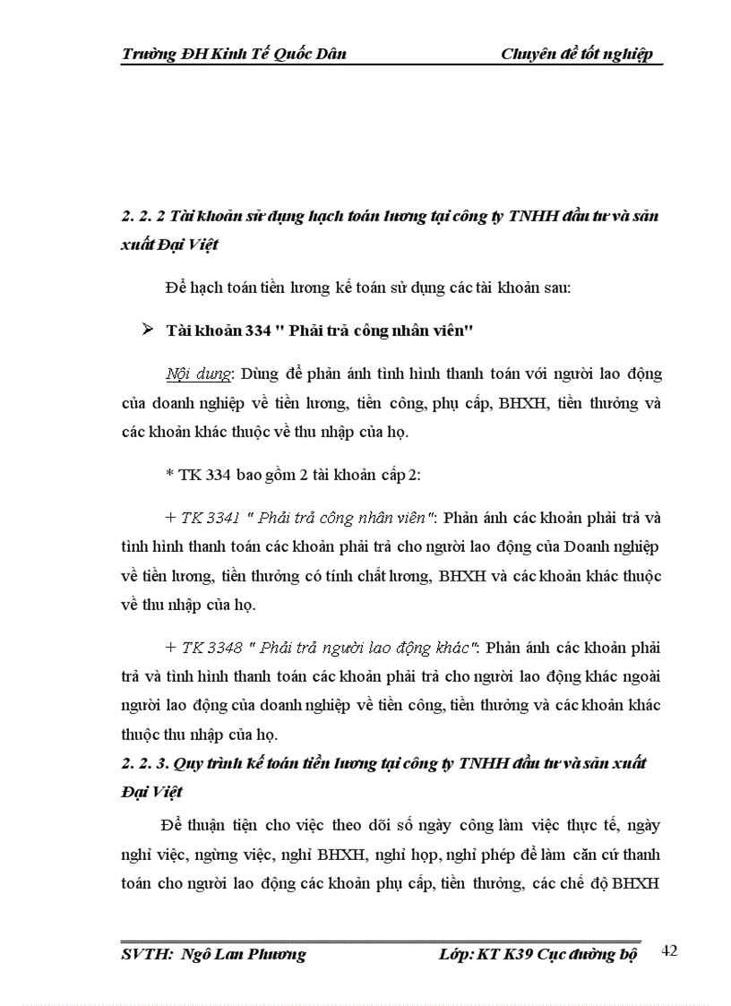 image for page Hoàn thiện công tác kế toán tiền lương và các khoản trích theo lương tại Công ty TNHH đầu tư và sản xuất Đại Việt