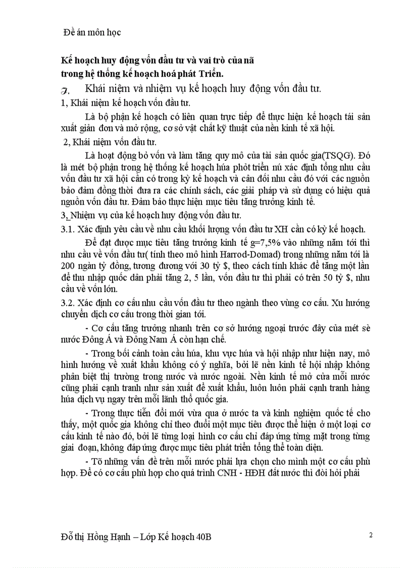 image for page Kế hoạch huy động vốn đầu tư và giải pháp huy động