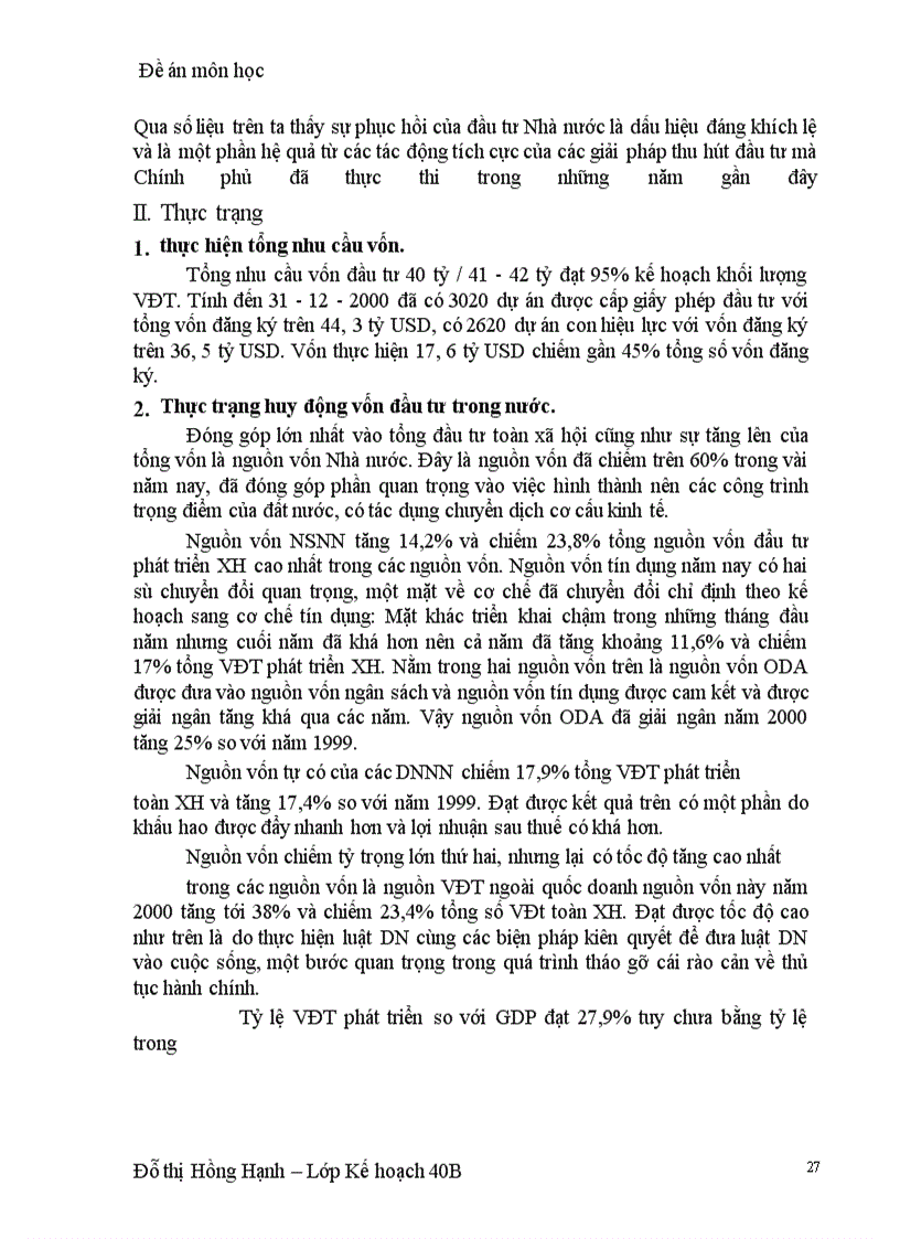 image for page Kế hoạch huy động vốn đầu tư và giải pháp huy động